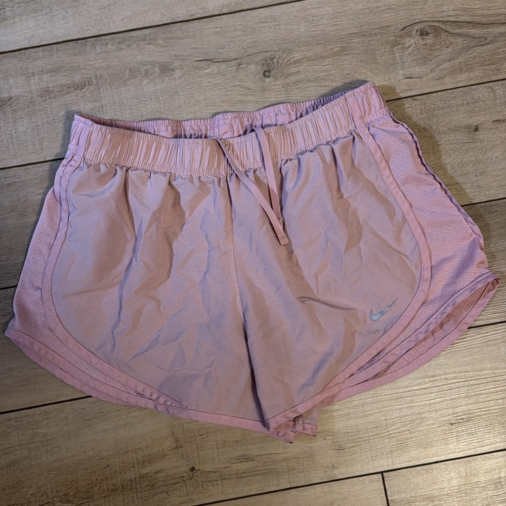 Nike Women's Pink Athletic Running Shorts size medium
